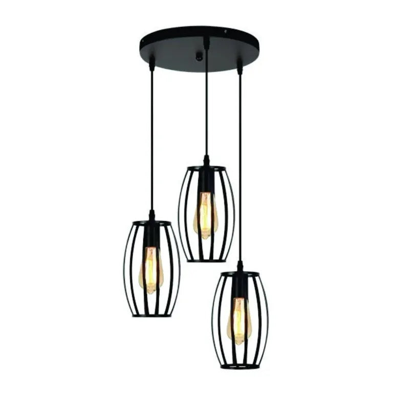 3-in-1 Drum Shaped Hanging Lamp