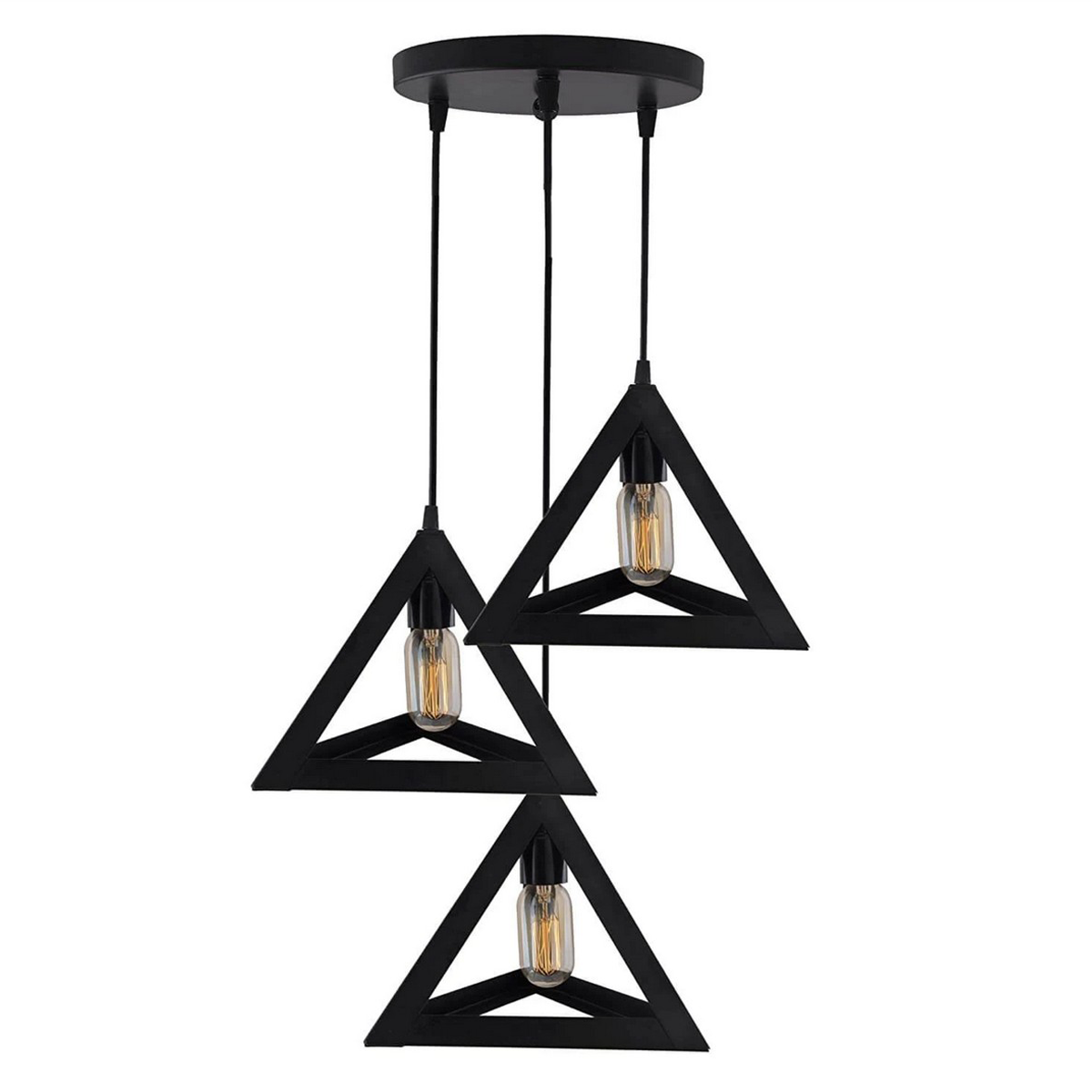 3in1 Triangle Shape Hanging Lamps