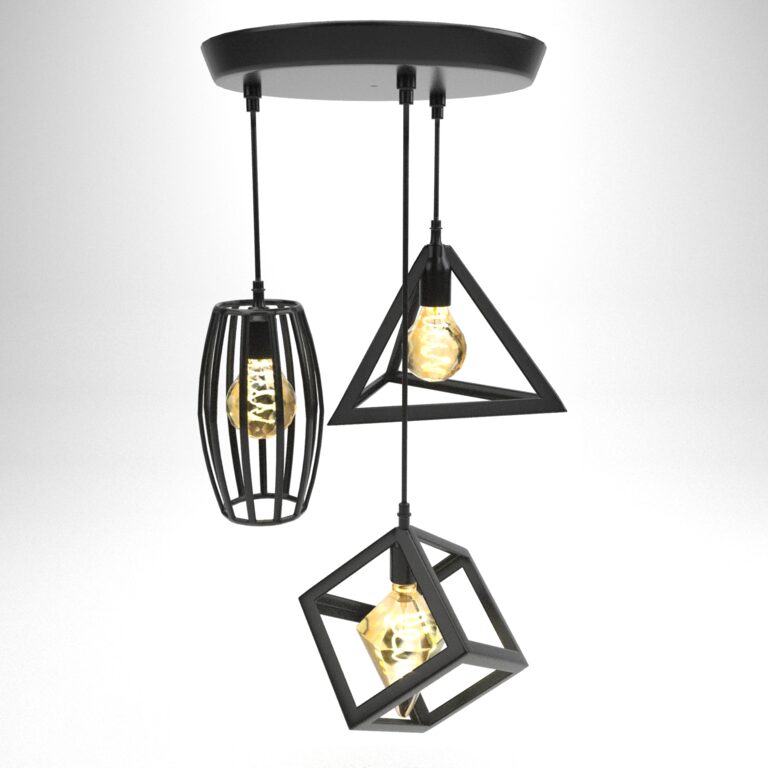 3-in-1 Combo Shape Hanging Lamp