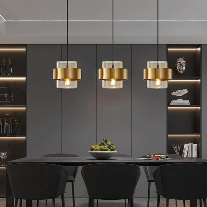 Hanging Glass Metal Pendant Light