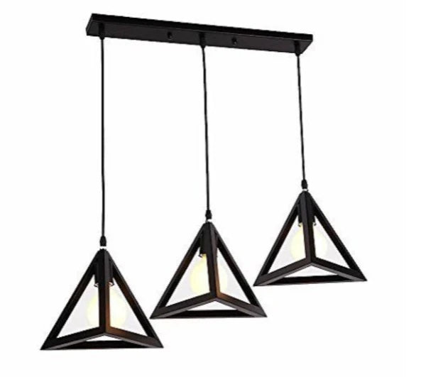3 in 1 Flat Base Triangle Shape Hanging Lamp