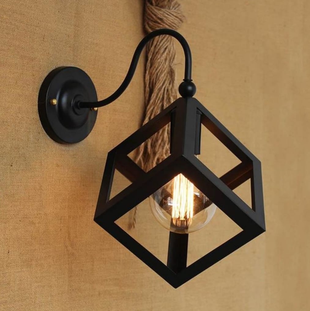 Square Cube Shape Wall Lamp