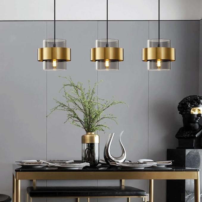 Hanging Glass Metal Pendant Light