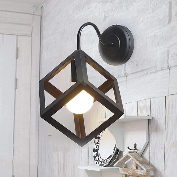 Square Cube Shape Wall Lamp