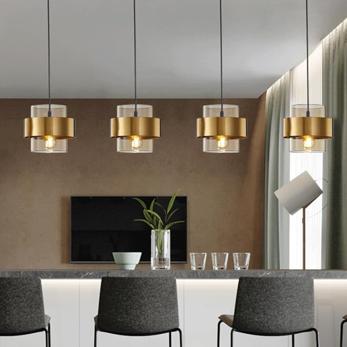 Hanging Glass Metal Pendant Light