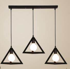3 in 1 Flat Base Triangle Shape Hanging Lamp