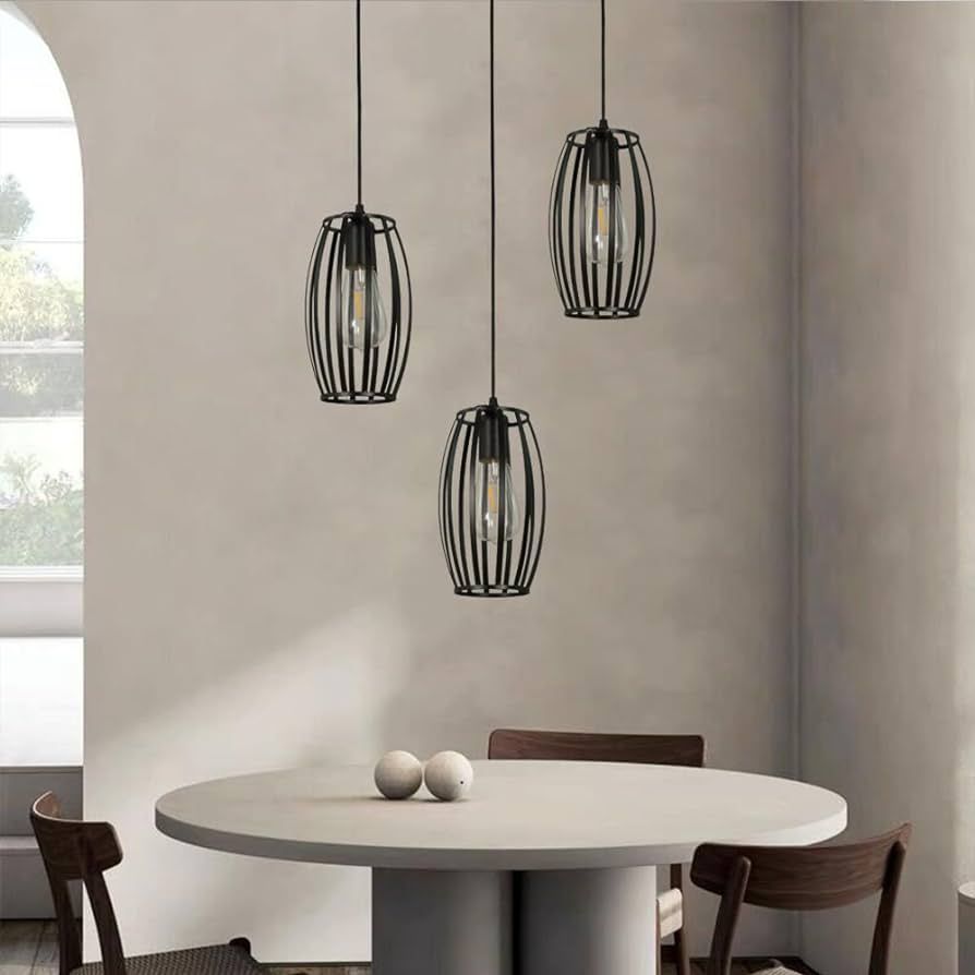 3-in-1 Drum Shaped Hanging Lamp