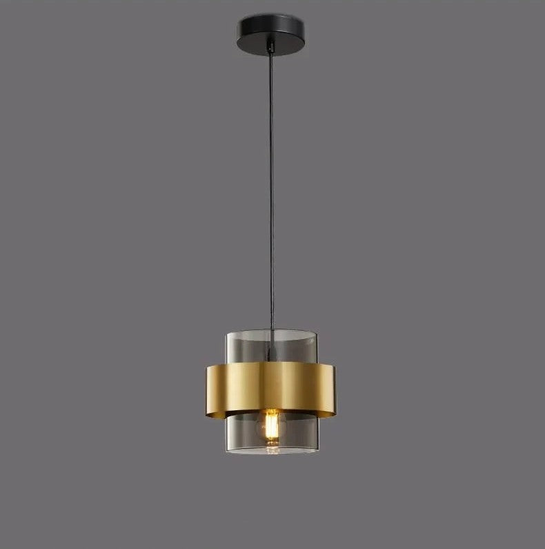 Hanging Glass Metal Pendant Light