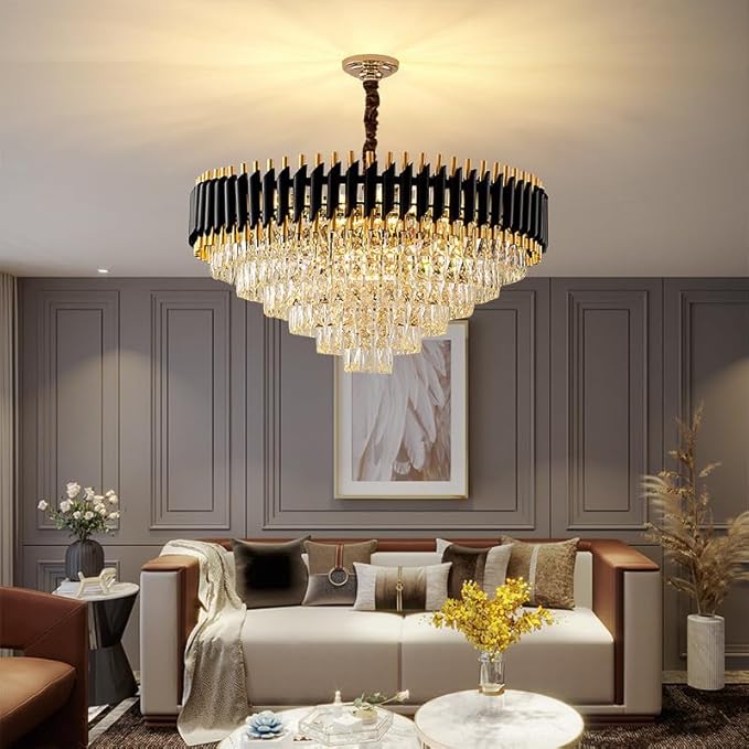 Modern Crystal Round Chandelier