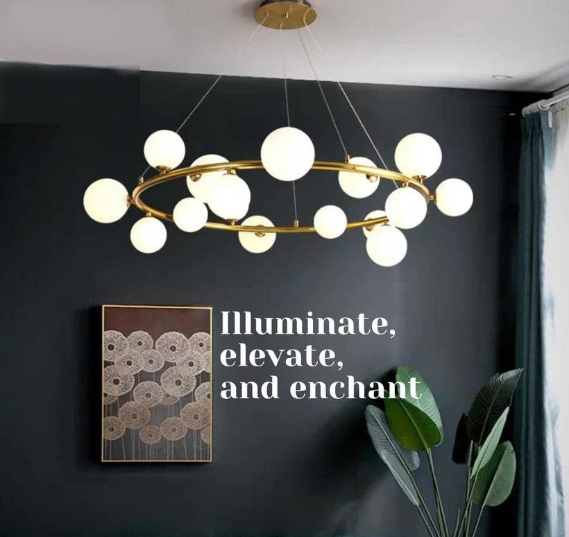 Round Globe Chandelier