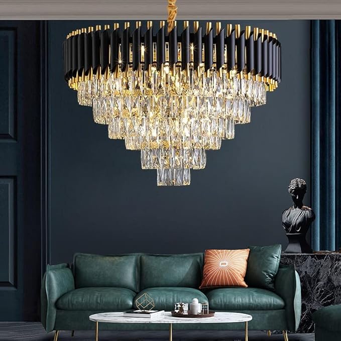 Modern Crystal Round Chandelier