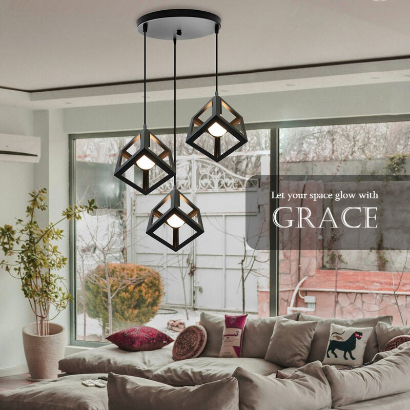 3-in-1 Square Hanging Lamps