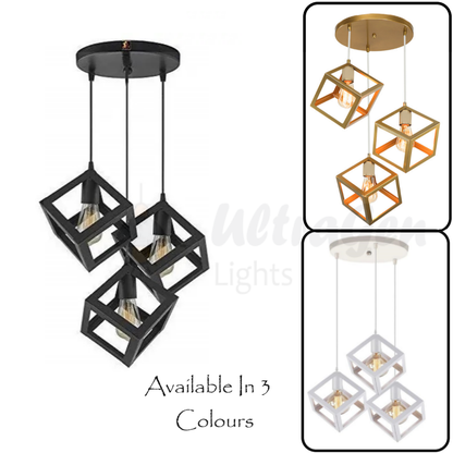 3-in-1 Square Hanging Lamps