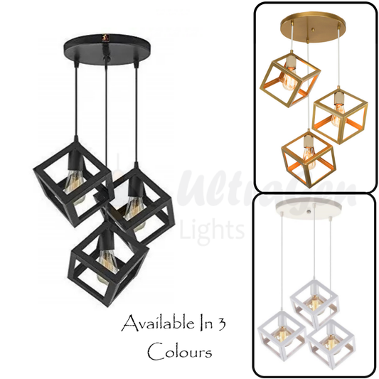 3-in-1 Square Hanging Lamps