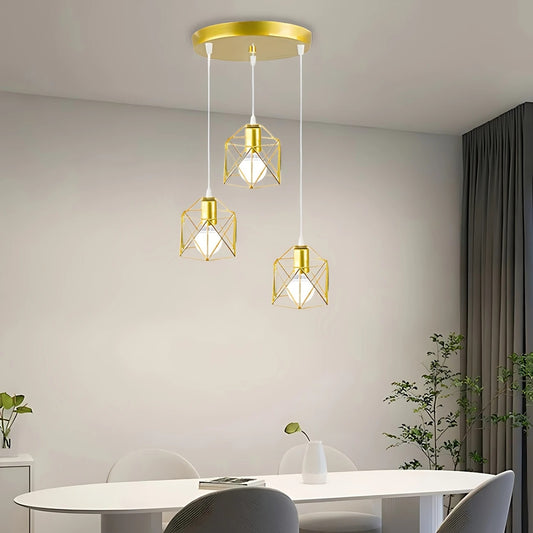 3-in-1 Geometric shape hanging Lamp