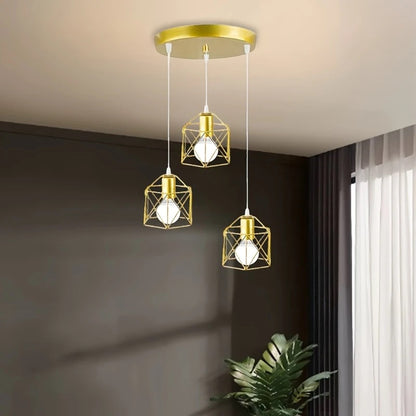 3-in-1 Geometric shape hanging Lamp