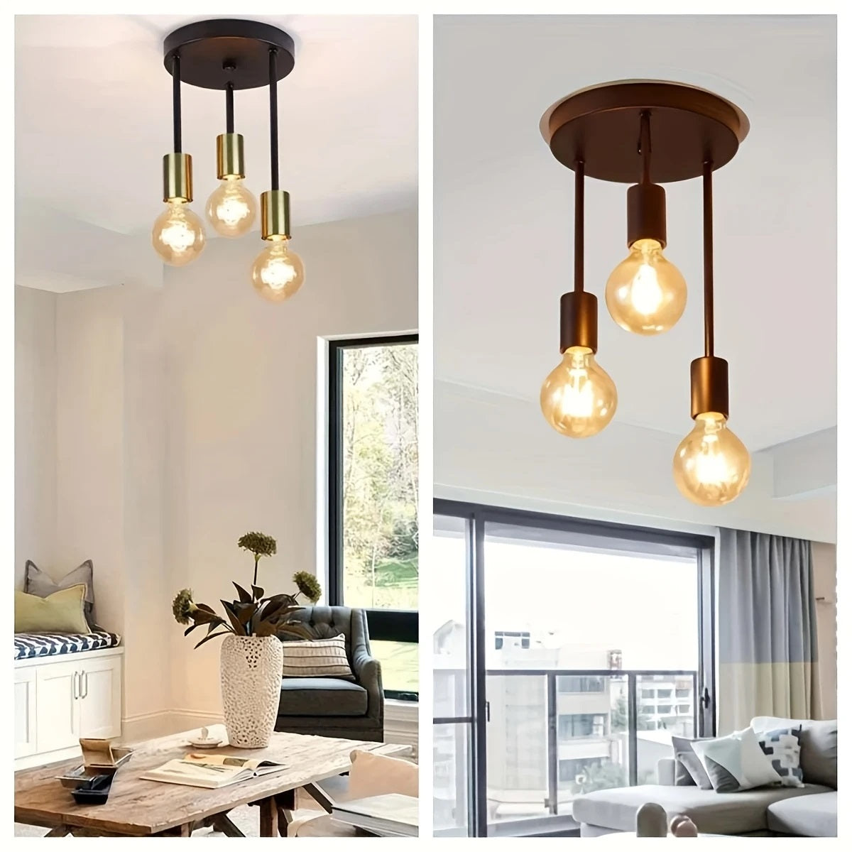4-Light Chandelier | 3-Light Chandelier