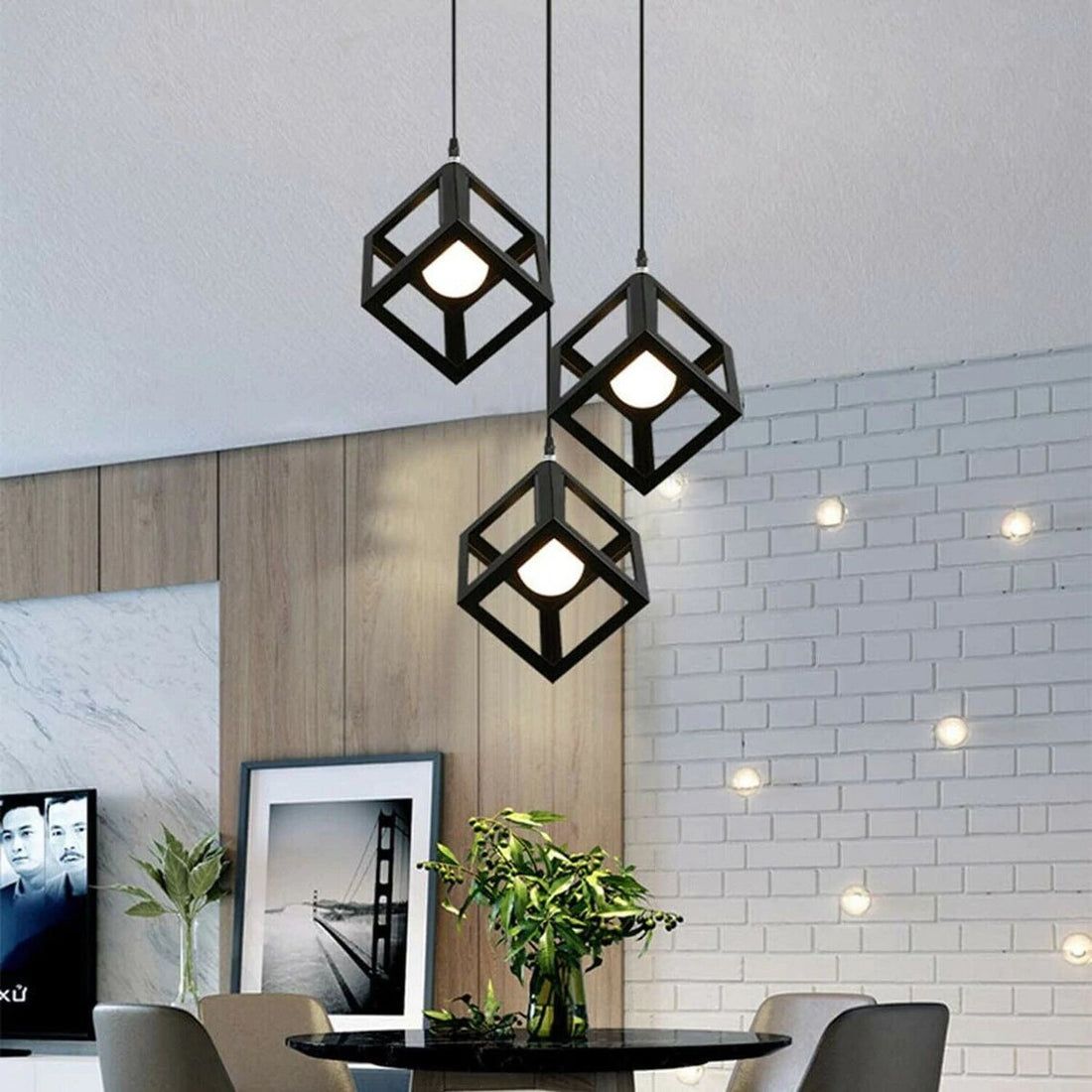 3-in-1 Square Hanging Lamps