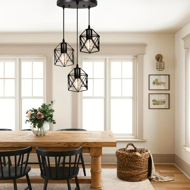 3-in-1 Geometric shape hanging Lamp