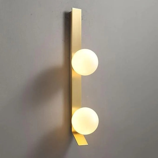 Brass & Globe Wall Lamp