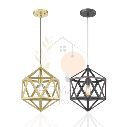 Hexagon Shape Hanging Lamp